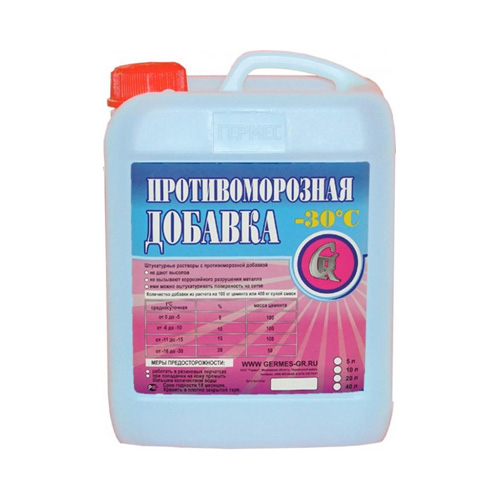 Противоморозная добавка с суперпластификатором 10л