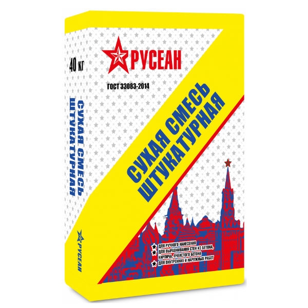 Штукатурная сухая смесь Русеан 40 кг