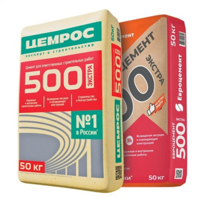 Цемент ЦемРос (Евроцемент) М500 50 кг