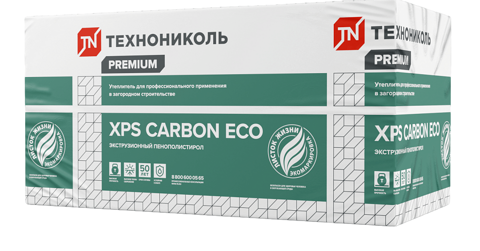 ТЕХНОНИКОЛЬ (XPS) Carbon Eco 1180х580х100 мм, 4 шт